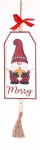  Χριστουγεννιάτικη ξύλινη κρεμαστή πινακίδα "Merry" 