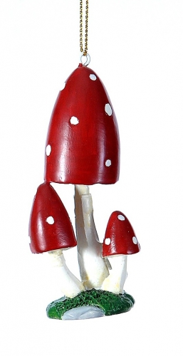 Χριστουγεννιάτικα κρεμαστά μανιτάρια κόκκινα πολυρεζίνης 9εκ από την εταιρία Epilegin. Χριστουγεννιάτικα κρεμαστά μανιτάρια κόκκινα πολυρεζίνης 9εκ από την εταιρία Epilegin.