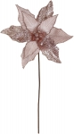  Χριστουγεννιάτικο λουλούδι αλεξανδρινό γκλίτερ ροζ 50εκ 
