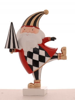  polyresin Santa christmas tree chessboard 45    Epilegin.