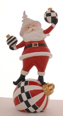  polyresin  Chessboard Santa 43    Epilegin.