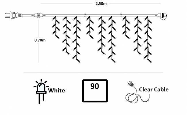  90 GS   2.50m x 0.70m -    Epilegin. 