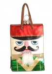  Χριστουγεννιάτικο γυάλινο κρεμαστό " Shopping bag" 12,5εκ 