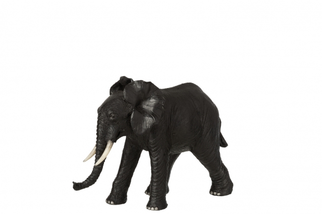  Διακοσμητικός ελέφαντας πολυρεζίν μαύρος 28x11x20cm από την εταιρία Epilegin. 
