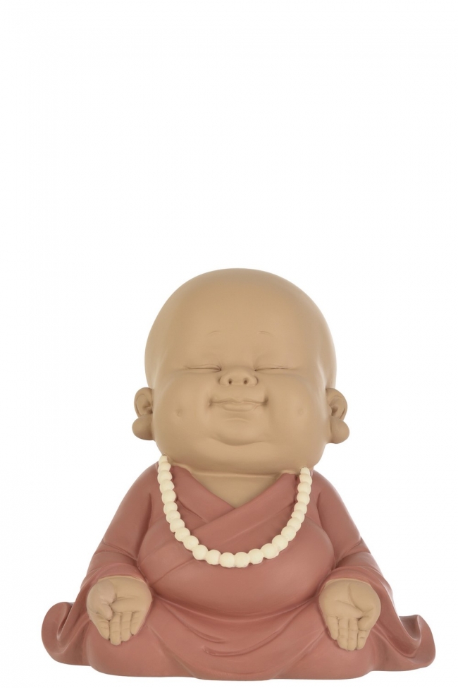  Polyresin  "Monk" Terra Pink 20x14x19cm     Epilegin. 