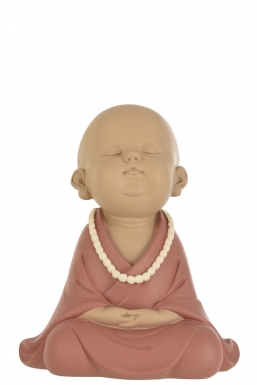Polyresin διακοσμητικο Monk Terra Pink 20x15x23cm  από την εταιρία Epilegin. Polyresin διακοσμητικο Monk Terra Pink 20x15x23cm  από την εταιρία Epilegin.