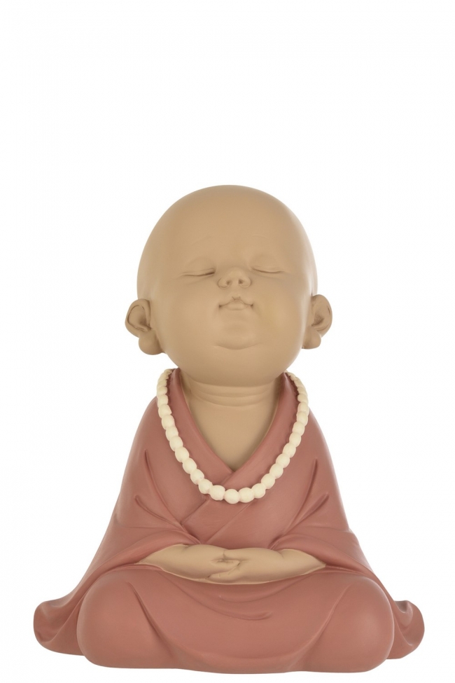  Polyresin  "Monk" Terra Pink 20x15x23cm     Epilegin. 