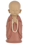  Polyresin  "Monk" Terra Pink 14x14x32cm 
