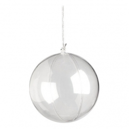 Χριστουγεννιάτικη πλαστική μπάλα διάφανη ανοιγόμενη 10εκ από την εταιρία Epilegin. Χριστουγεννιάτικη πλαστική μπάλα διάφανη ανοιγόμενη 10εκ από την εταιρία Epilegin.