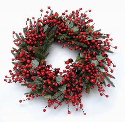 Χριστουγεννιάτικο στεφάνι με berries & ευκάλυπτο 90εκ από την εταιρία Epilegin. Χριστουγεννιάτικο στεφάνι με berries & ευκάλυπτο 90εκ από την εταιρία Epilegin.