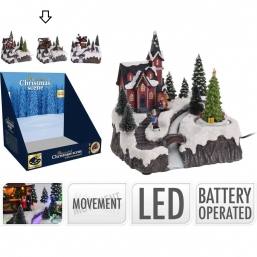 Χριστουγεννιάτικο φωτιζόμενο σπιτάκι μπαταρίας 16εκ από την εταιρία Epilegin. Χριστουγεννιάτικο φωτιζόμενο σπιτάκι μπαταρίας 16εκ από την εταιρία Epilegin.