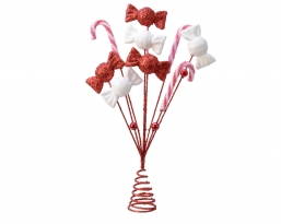 Χριστουγεννιάτικη πλαστική κορυφή candy κόκκινο άσπρο χρώμα 30Χ24εκ από την εταιρία Epilegin. Χριστουγεννιάτικη πλαστική κορυφή candy κόκκινο άσπρο χρώμα 30Χ24εκ από την εταιρία Epilegin.