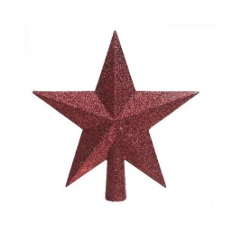 Χριστουγεννιάτικη κορυφή δέντρου αστέρι glitter oxblood 19εκ από την εταιρία Epilegin. Χριστουγεννιάτικη κορυφή δέντρου αστέρι glitter oxblood 19εκ από την εταιρία Epilegin.
