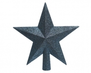 Χριστουγεννιάτικη κορυφή δέντρου αστέρι glitter night blue 19εκ  Χριστουγεννιάτικη κορυφή δέντρου αστέρι glitter night blue 19εκ