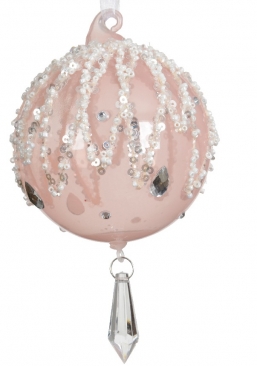 Χριστουγεννιάτικη γυάλινη μπάλα Diamond pink 8εκ από την εταιρία Epilegin. Χριστουγεννιάτικη γυάλινη μπάλα Diamond pink 8εκ από την εταιρία Epilegin.