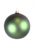  Γυάλινη χριστουγεννιάτικη μάτ μπάλα Pine Green 10cm 