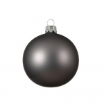  Γυάλινη χριστουγεννιάτικη μπάλα Matte Warm Grey 8cm 