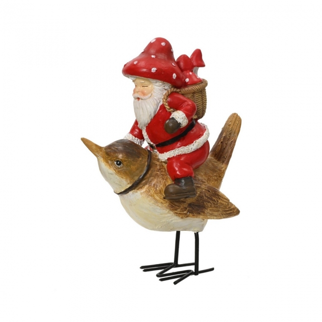  ����������������� polyresin "Santa on Bird" ������� 9.5x5x11.7�� ��� ��� ������� Epilegin. 