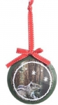  Χριστουγεννιάτικο σιδερένιο διακοσμητικό με σχ. σκίουρος πράσινο 12εκ 