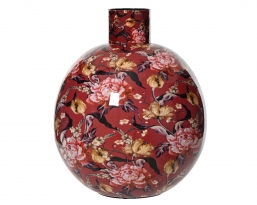 Διακοσμητικό μεταλλικό βάζο φλοράλ μπορντό 43x49,5εκ από την εταιρία Epilegin. Διακοσμητικό μεταλλικό βάζο φλοράλ μπορντό 43x49,5εκ από την εταιρία Epilegin.