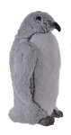  Χριστουγεννιάτικος διακοσμητικός πιγκουίνος γκρί-λευκό 24x40εκ 