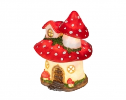 ����������������� polyresin LED ������� Mushroom House20x20x27�� ��� ��� ������� Epilegin.