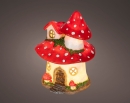  ����������������� polyresin LED ������� "Mushroom House"20x20x27�� 