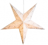  Χριστουγεννιάτικο κρεμαστό διακοσμητικό αστέρι με σχέδιο ταράνδους θερμό λευκό φως 60εκ 