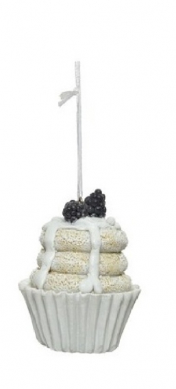 Χριστουγεννιάτικο polyresin κρεμαστό cupcake λευκό 8,5εκ από την εταιρία Epilegin. Χριστουγεννιάτικο polyresin κρεμαστό cupcake λευκό 8,5εκ από την εταιρία Epilegin.