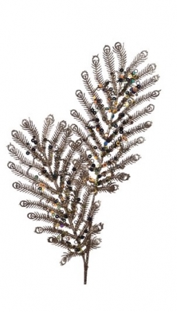 Χριστουγεννιάτικο πλαστικό κλαδί με φτερά παγωνιού χρυσό 60cm από την εταιρία Epilegin. Χριστουγεννιάτικο πλαστικό κλαδί με φτερά παγωνιού χρυσό 60cm από την εταιρία Epilegin.