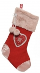  Χριστουγεννιάτικη πολυεστερική διακοσμητική κάλτσα 45 εκ 