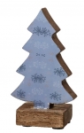  Χριστουγεννιάτικο ξύλινο διακοσμητικό δεντράκι γαλάζιο 33εκ 