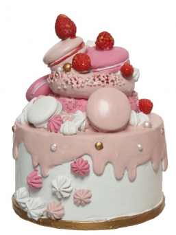 Χριστουγεννιάτικο polyresin διακοσμητικό γλυκό άσπρο με ροζ 18Χ14,6εκ από την εταιρία Epilegin. Χριστουγεννιάτικο polyresin διακοσμητικό γλυκό άσπρο με ροζ 18Χ14,6εκ από την εταιρία Epilegin.