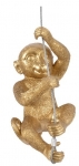  Χριστουγεννιάτικο πλαστικό διακοσμητικό μαϊμουδάκι χρυσό 22εκ 