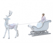     " Deer Sleigh Queen" 33x7x17 