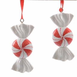 Χριστουγεννιάτικο polyresin ζαχαρωτή καραμέλα άσπρο κόκκινο 7,5Χ1εκ από την εταιρία Epilegin. Χριστουγεννιάτικο polyresin ζαχαρωτή καραμέλα άσπρο κόκκινο 7,5Χ1εκ από την εταιρία Epilegin.