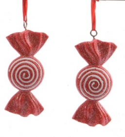 Χριστουγεννιάτικο polyresin ζαχαρωτή καραμέλα κόκκινο άσπρο 7,5Χ1εκ από την εταιρία Epilegin. Χριστουγεννιάτικο polyresin ζαχαρωτή καραμέλα κόκκινο άσπρο 7,5Χ1εκ από την εταιρία Epilegin.