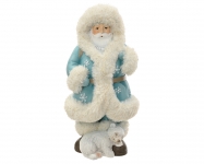  ����������������� polyresin ������������ "Santa on ice" light blue 32�� 