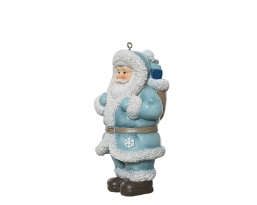  polyresin   Santa on ice light blue 11,5    Epilegin.