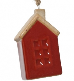 Χριστουγεννιάτικο πορσελάνινο κρεμαστό σπιτάκι κόκκινο 7,2εκ από την εταιρία Epilegin. Χριστουγεννιάτικο πορσελάνινο κρεμαστό σπιτάκι κόκκινο 7,2εκ από την εταιρία Epilegin.