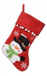  Χριστουγεννιάτικη υφασμάτινη κάλτσα ελάφι 40εκ 