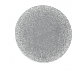 Σουπλά γυάλινο στρογγυλό ασημί με γκλίτερ 20εκ  από την εταιρία Epilegin. Σουπλά γυάλινο στρογγυλό ασημί με γκλίτερ 20εκ  από την εταιρία Epilegin.