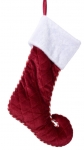  Χριστουγεννιάτικη polyester κάλτσα κόκκινη 45Χ31εκ 