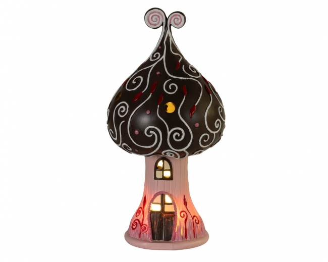  ����������������� polyresin LED ����� "Mushroom House" ����-��� 12x12.4x24.3�� ��� ��� ������� Epilegin. 