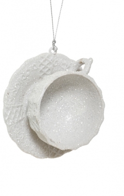 Χριστουγεννιάτικη polyresin κρεμαστή κούπα λευκή 8,5εκ από την εταιρία Epilegin. Χριστουγεννιάτικη polyresin κρεμαστή κούπα λευκή 8,5εκ από την εταιρία Epilegin.