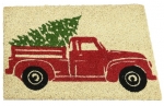  Χριστουγεννιάτικο πατάκι εισόδου αμάξι με δέντρο 60Χ40εκ 
