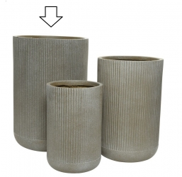   Logan Clay Round Taupe 37x55cm    Epilegin.