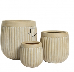   Laura Cylinder Washed white 23x23cm    Epilegin.