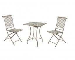 Bistro Set 3pcs Πέτρινο & 2 Καρέκλες Toulouse από την εταιρία Epilegin. Bistro Set 3pcs Πέτρινο & 2 Καρέκλες Toulouse από την εταιρία Epilegin.