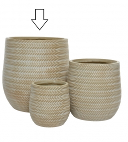   Alex Clay Round Beige 44x44cm    Epilegin.